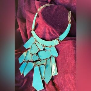 Vintage Statement Turquoise Bib Necklace Amrita Singh Just Gorgeous